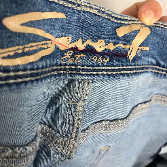 Seven 7 Blue Skinny Jeans Size 6 - Picture 15 of 16
